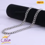 زنجیر استیل مردانه کارتیر نقره ای stainless steel H52/3