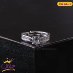 انگشتر استیل زنانه تک نگین | ysx 550/1