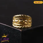 انگشتر استیل زنانه چند لایه طلایی |‌ ysx 562/1