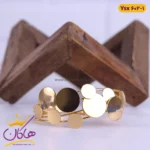 دستبند استیل زنانه النگویی چند لاین طلایی | کد ysx602/1