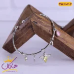 دستبند النگویی استیل زنانه آویز زنبور | کد ysx607/2