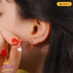 گوشواره استیل زنانه میخی لاو | xp 178/1