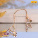 آویز ساعت استیل زنانه طرح پروانه |‌ کد 1004/15