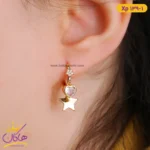 گوشواره استیل زنانه آویز قلب و ستاره | xp 139/1