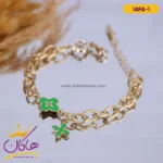 دستبند استیل زنانه ونکلیف سبز | کد 1565/1