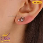 گوشواره استیل زنانه میخی قلبی | XIP 77/7