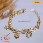 دستبند استیل زنانه دو زنجیره ونکلیف | کد 1604/1