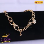 دستبند استیل زنانه زنجیری آویز دار | کد xp623/5