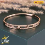 دستبند استیل زنانه النگویی طرح زنجیر | کد XP 636/5