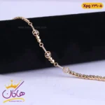 دستبند استیل زنانه طرح قلب و گل نگین دار | کد xpg231/5
