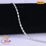 دستبند استیل زنانه تمام نگین مستطیلی | کد cm95/1