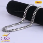زنجیر استیل مردانه کارتیر نقره ای stainless steel H51/1