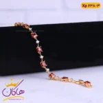 دستبند استیل زنانه نگین مربعی | کد xp638/3