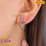 گوشواره استیل زنانه آویز مثلثی | XP 188/3