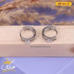 گوشواره استیل زنانه حلقه ای نقره‌ ای | xp 120/3