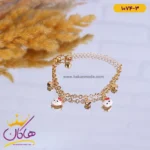 پابند استیل بچگانه کیتی و قلب | کد 1074/3