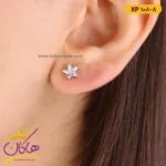 گوشواره استیل زنانه میخی ستاره ای | XP 108/8