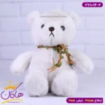 عروسک خرس طوسی گردنبند دار | 771014/2