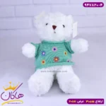 عروسک پولیشی خرس لباس بافتنی | کد 947820/4