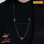 گردنبند رومانتویی استیل زنانه طرح برگ st979/3