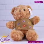 عروسک پولیشی خرس لباس قهوه ای | کد 947820/2