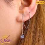 گوشواره استیل زنانه چشم زخم بخیه ای | ysx 802/2