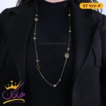 گردنبند رومانتویی استیل زنانه گل st977/3