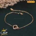 پابند استیل زنانه سگک مربع طلایی | YSX 721/23