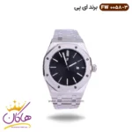 ساعت ای پی مردانه فلزی صفحه مشکی fw0058/3