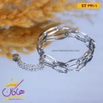دستبند استیل زنانه زنجیری درشت | کد st341/1