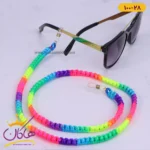 بند عینک مدل بافت رنگین کمانی | کد 100/28