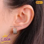 گوشواره استیل زنانه تمام نگین