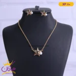 نیم ست استیل زنانه ستاره و مروارید | کد XP80