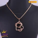 گردنبند استیل زنانه قلب و مار | xp323/1