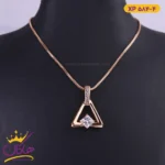 گردنبند استیل زنانه مثلث نگین دار | xp584/4
