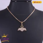 گردنبند استیل زنانه قلب بال فرشته | کد xp516/2
