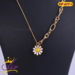 گردنبند استیل زنانه آویز بابونه | xip533/2