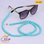 بند عینک سیلیکونی سبزآبی | کد 71-100