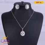 نیم ست استیل زنانه نگین باگتی | کد xip910/1