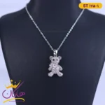 گردنبند استیل زنانه آویز خرس st175/1