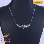 گردنبند استیل زنانه قلب بال دار st172/2
