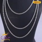 گردنبند استیل زنانه سه لاین st62/4