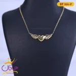 گردنبند استیل زنانه قلب بال فرشته st178/2