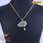 گردنبند استیل زنانه طرح ابر st172/3