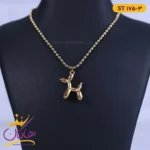 گردنبند استیل زنانه آویز سگ بادکنکی st175/3