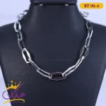 گردنبند استیل زنانه حلقه ای st191/8