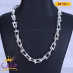 گردنبند استیل زنانه زنجیر تیفانی st199/1