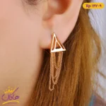گوشواره استیل زنانه آویز زنجیری | xp 142/9