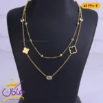 گردنبند استیل زنانه دو لاین البرنادو ونکلیوف | st 220/2