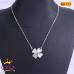 گردنبند نقره زنانه طرح گل | MF289